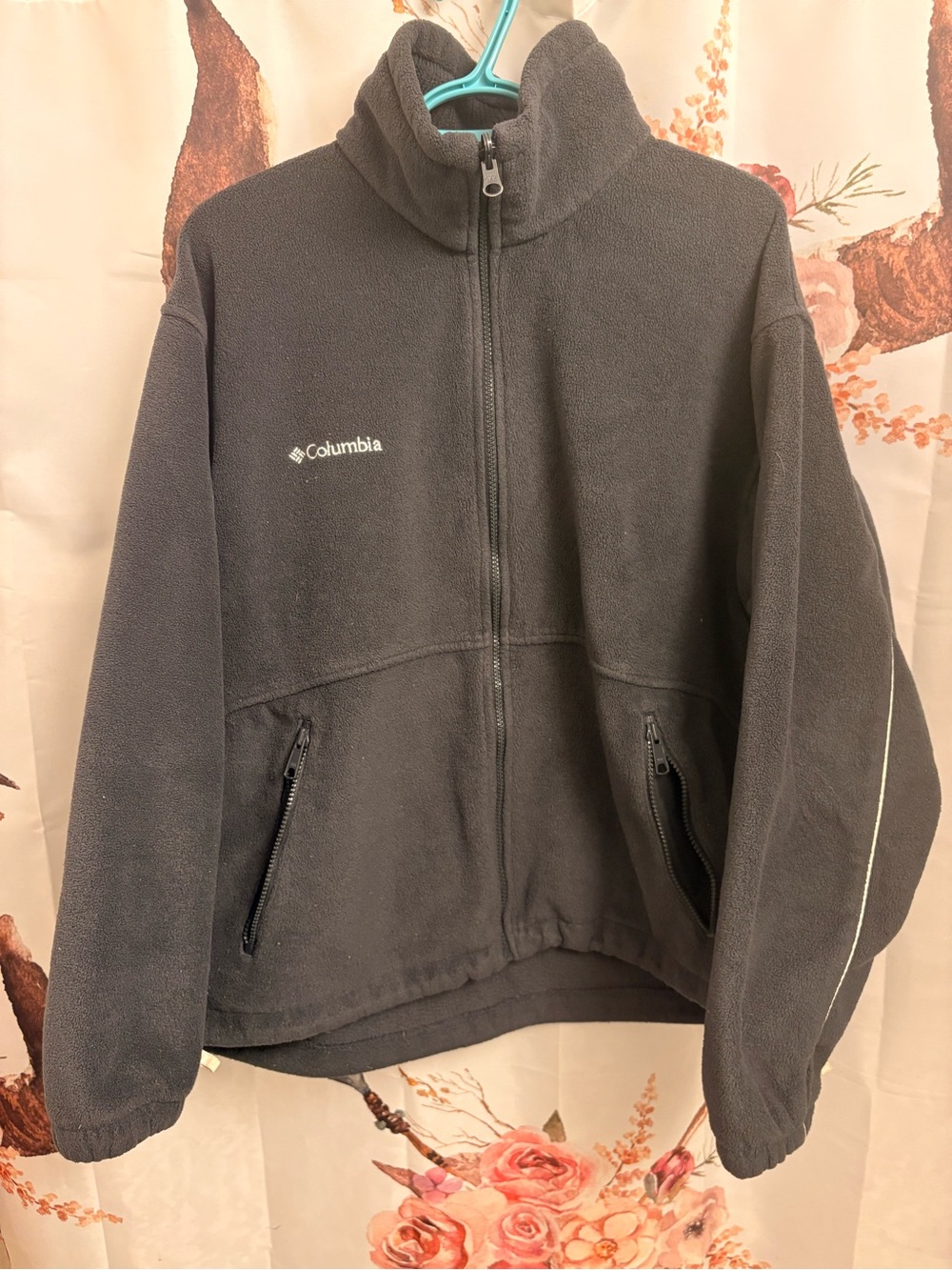 Columbia Men's medium Full-Zip Polar Fleece Jacket - Charcoal Gray